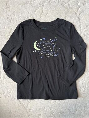 5T NWOT Black Long-Sleeve Top with Glow Constellation Bear, Cat & Jack Brand